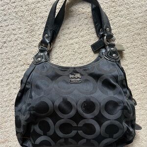 Coach Black Signature Shoulder Bag